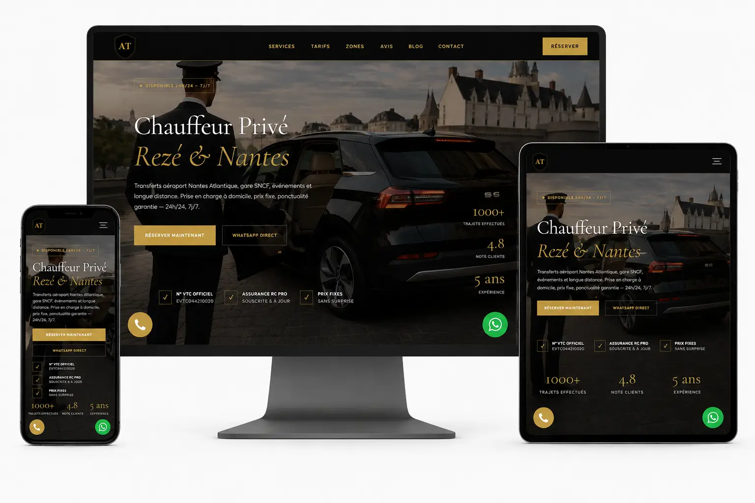 Réalisations web Nantes — création WordPress site Appo Transport par Web&Fix