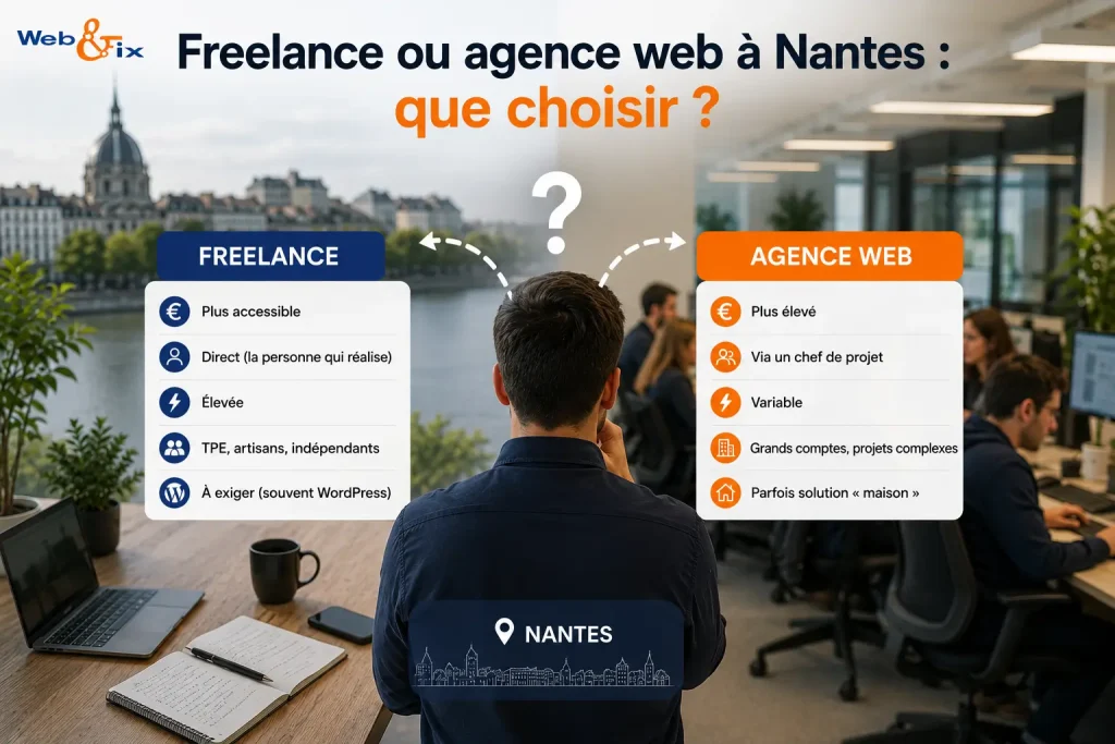 Freelance ou agence web à Nantes : que choisir ?