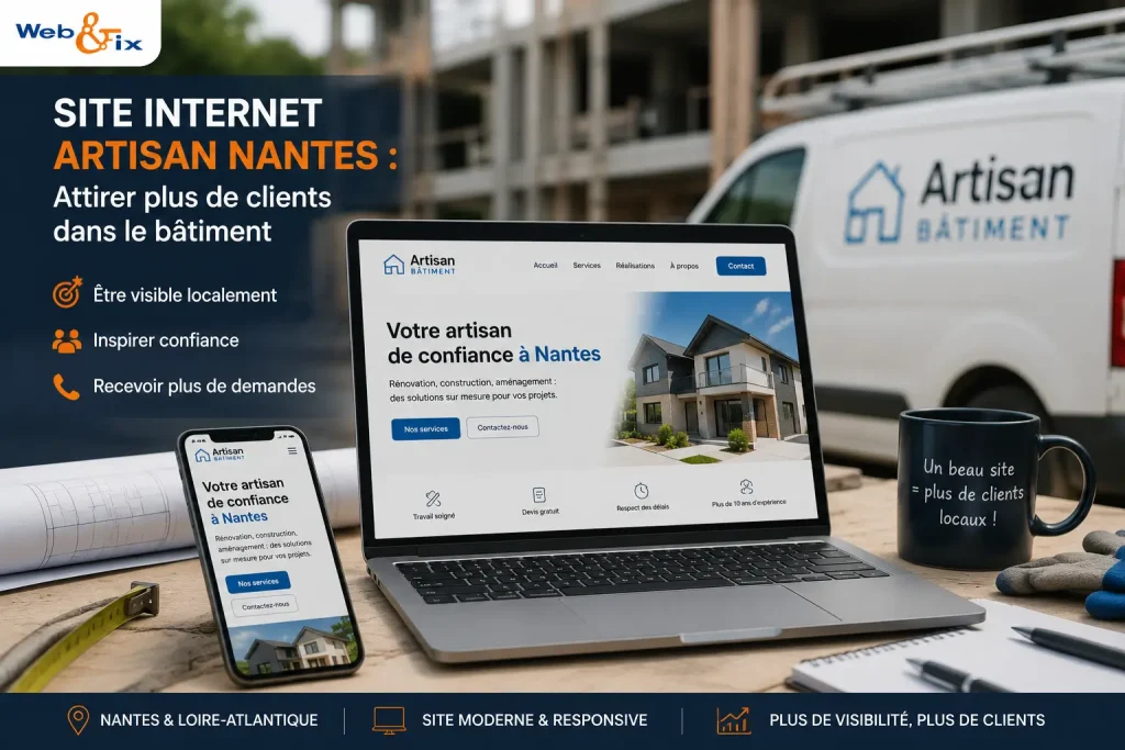 Site internet pour artisan du bâtiment à Nantes : attirer plus de clients