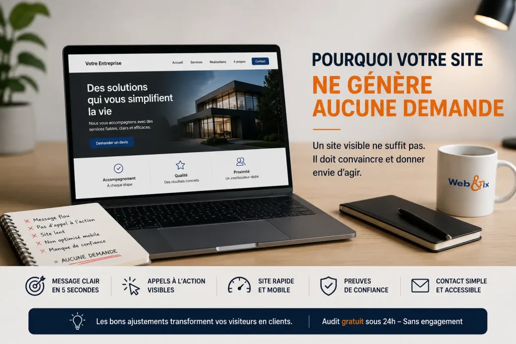 Pourquoi votre site ne génère aucune demande